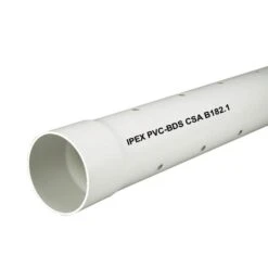 IPEX PVC Perforated Plain Drain Pipe - 4" X 10'