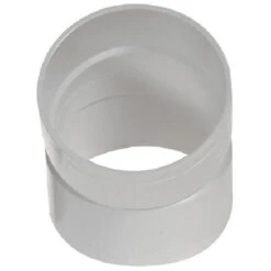 Ipex PVC Fitting Sanitary Elbow - 22 1/2° Angle - Hub Connection - White - 4-in Dia