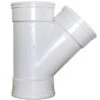 Ipex Sewer And Drain SDR 35 Fitting Female Wye - 45° Angle - White - 4-in Dia