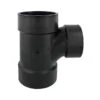 Ipex Black ABS Plastic Sanitary Tee With 4-in And 3-in Diameter Fittings