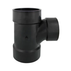 Ipex Black ABS Plastic Sanitary Tee With 4-in And 3-in Diameter Fittings
