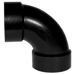 IPEX 4 Po Black ABS Plastic 90° Hub Elbow