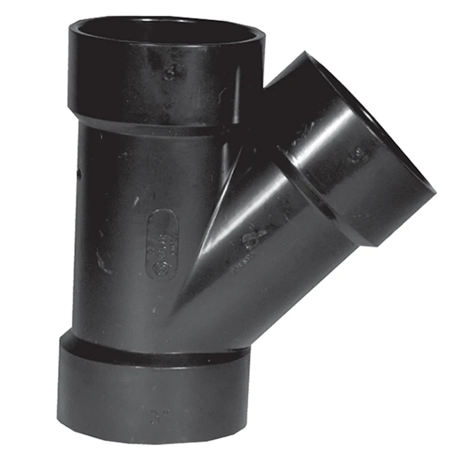 IPEX Black ABS 4 X 3-in Wye Hub Fitting
