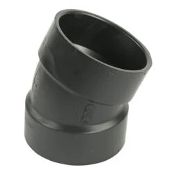 IPEX 4-in Black ABS Plastic 22.5° Short Turn Hub Elbow