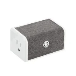 Globe Electric Grey 15-Amp Square Residential Outlet - Smart Wi-Fi Plug