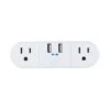 Globe Electric 2 Outlet Plug 2 USB Ports (21A) Smart WI-FI Plug - White