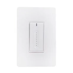 Globe Electric 2-Amp 3-Way White Light Dimmer LED & Smart Compatible (1-Pack) With Wallplate Included