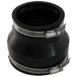 Aqua-Dynamic Flexible Reducing Coupling With 300 Series Stainless Steel Band - PVC - Rustproof - 5-in L X 4-in Dia