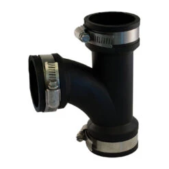 Aqua Dynamic Flexible Tee Elbow - PVC - 300 Series - Stainless Steel Band Assembly - 1 1/2-in Dia