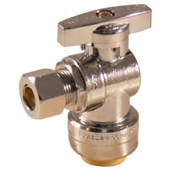 Angle Valve - Lead Free - 1/2" X 3/8" - Push X Comp