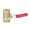 Ball Valve - Straight Handle - Forged Brass - 1" Threaded