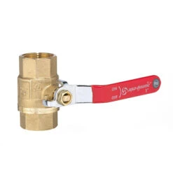 Ball Valve - Straight Handle - Forged Brass - 1" Threaded