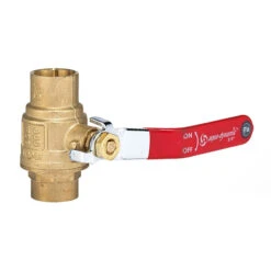 Ball Valve - Forged-Brass Solder Ends - 3/4''