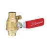 Ball Valve With Drain - Forged Brass - 1/2"