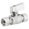 Straight Stop Valve - 3/8" X 3/8" - Chrome
