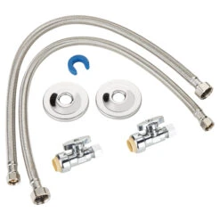 Faucet Installation Kit - Straight Valves - 20"