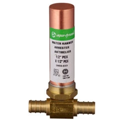 Aqua-Dynamic Water Hammer Arrester - PEX Brass - Lead-Free - 1/2-in Dia