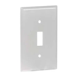 Eaton Single Toggle Standard Wall Plate - Thermoset - White - 10 Per Pack - 4 1/2-in H X 2 3/4-in W X 7/32-in D