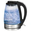 Hamilton Beach Electric Kettle - Glass - LED - 360° Cordless Base - 1.7-L