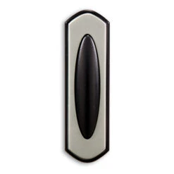 Globe Electric Globe 100-ft Wireless Door Bell Button - Black/Nickel