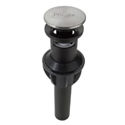 2-1/4-in Dia X 9.53-in L. Pfister Brushed Nickel Push Button Decorative Sink Drain