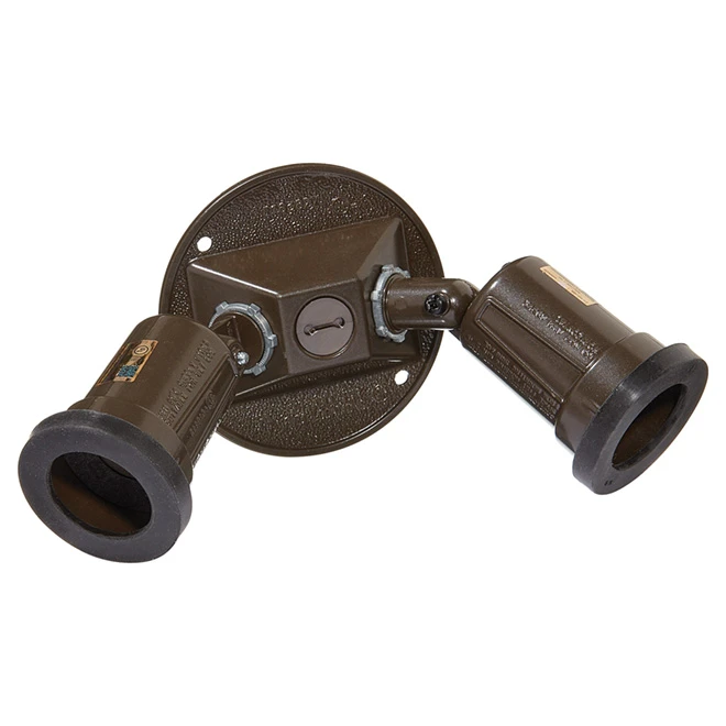 Double-Headed Outdoor Lampholder For 75 To 150 W Lamps - Image 2