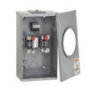 Microlectric 100A 600V 4-Jaw King Size Enclosure Meter Socket - Overhead-Underground Combination - Insulated Neutral