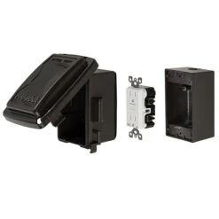 Reddot 1-Gang Bronze Metal Weatherproof Rectangle Indoor Or Outdoor Electrical Box