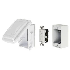 Reddot 1-Gang White Metal Weatherproof Rectangle Indoor Or Outdoor Electrical Box
