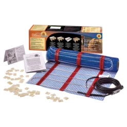 EasyHeat Warm Tiles Floor Warming Mat Kit - Self-Adhesive - Copper And PVC - 6.67-ft X 20-in