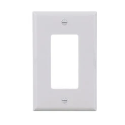 Eaton 1-Gang Decorator Wall Plate - Midsize - White - 10-Pack