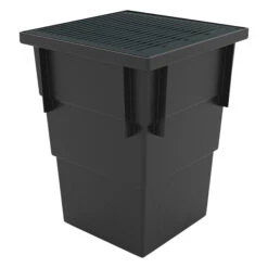 RELN Catch Basin With Black Grate - 13-in W X 13-in L X 17-in D -Plastic - Black