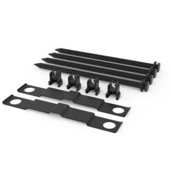 RELN Storm Drain Channel Stake Kit - Plastic - Black - 10 Per Pack