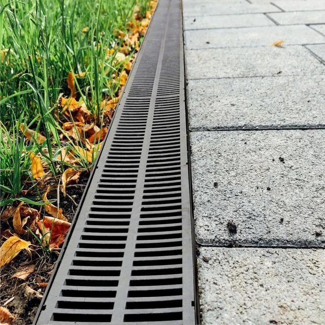 Reln 40-in Black Polypropylene Channel Drain With Grate - Image 5