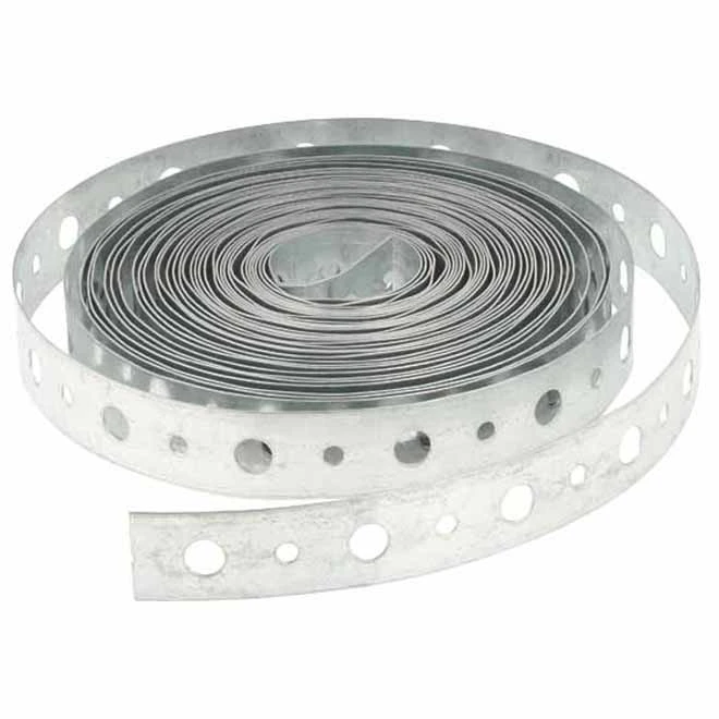 Masters Perforated Suspension Strap - 24 Gauge - Steel - 3/4-in W X 100-ft L - Grey