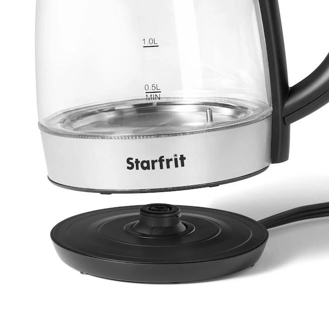 Starfrit 7-Cup Variable Temperature Control Cordless Glass Kettle - Image 5