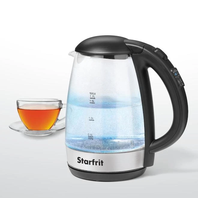 Starfrit 7-Cup Variable Temperature Control Cordless Glass Kettle - Image 3