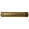 Nipple - Brass - 1/2" X 6" - MIP X MIP