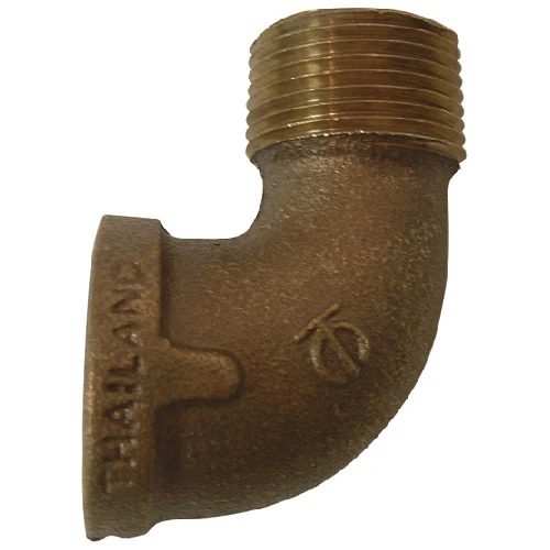 Street Elbow - Red Brass - 90° - 3/4" X 3/4" - MIP X FIP