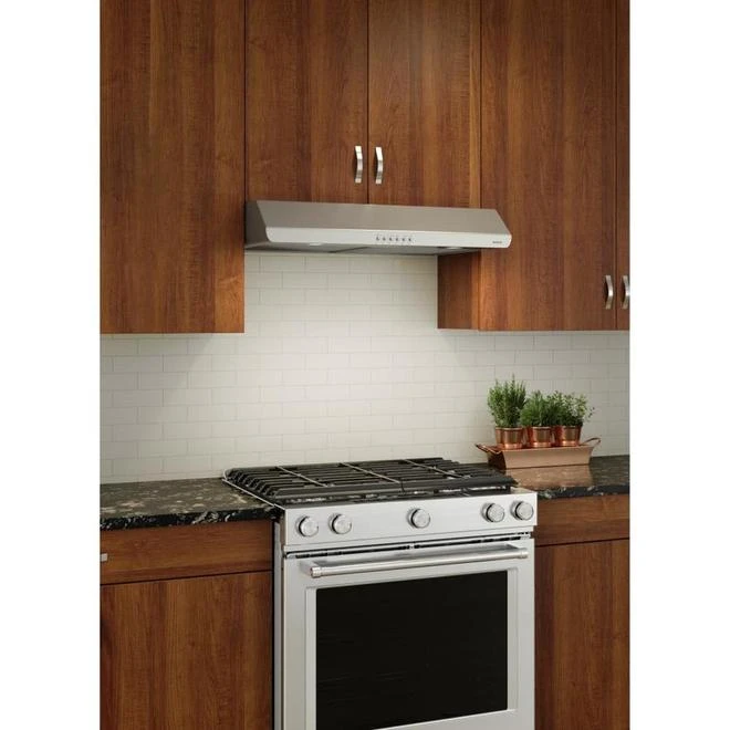 Broan 375 MAX Blower CFM, 30-Inch Under-Cabinet Range Hood, Stainless Steel - Image 5