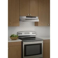 Broan BU2 Series 30-Inch Under-Cabinet Range Hood, 210 Max Blower CFM, Stainless Steel