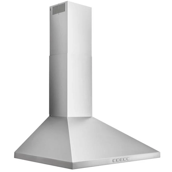 Broan 30-Inch Convertible Wall-Mount Pyramidal Chimney Range Hood, 450 Max CFM, Stainless Steel - Image 2