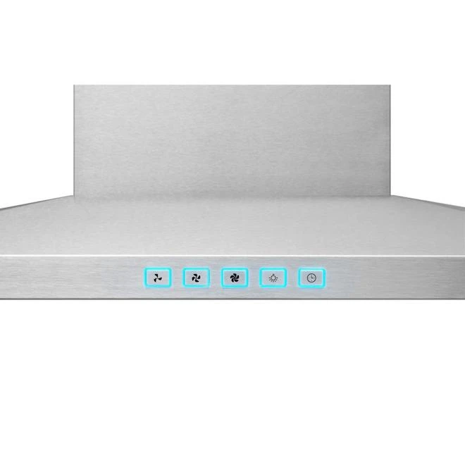 Broan 30-Inch Convertible Wall-Mount Low Profile Pyramidal Chimney Range Hood, 450 Max CFM, Stainless Steel - Image 3