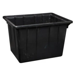 Fibro-Drain Polyethylene Plastic Retaining Basin - Black - 18-in X 18-in X 24-in