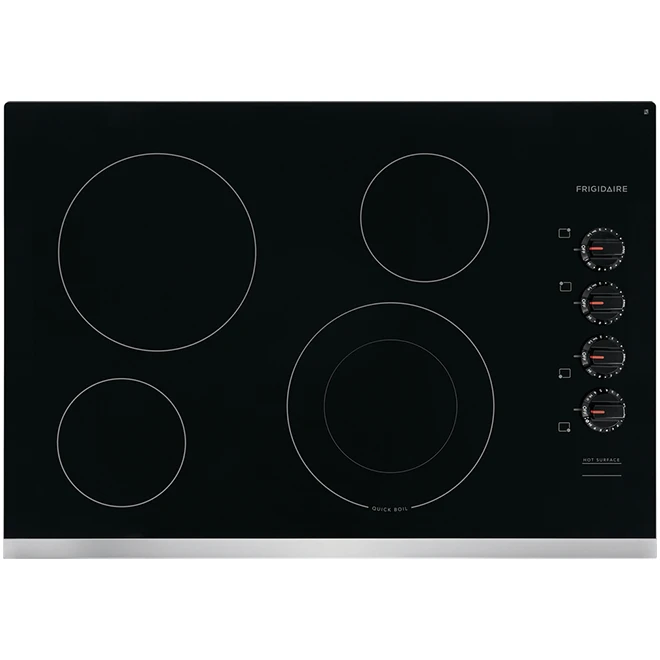 Frigidaire Electric Cooktop - Ceramic Glass - 4 Elements - 30-in - Stainless Steel - Image 2