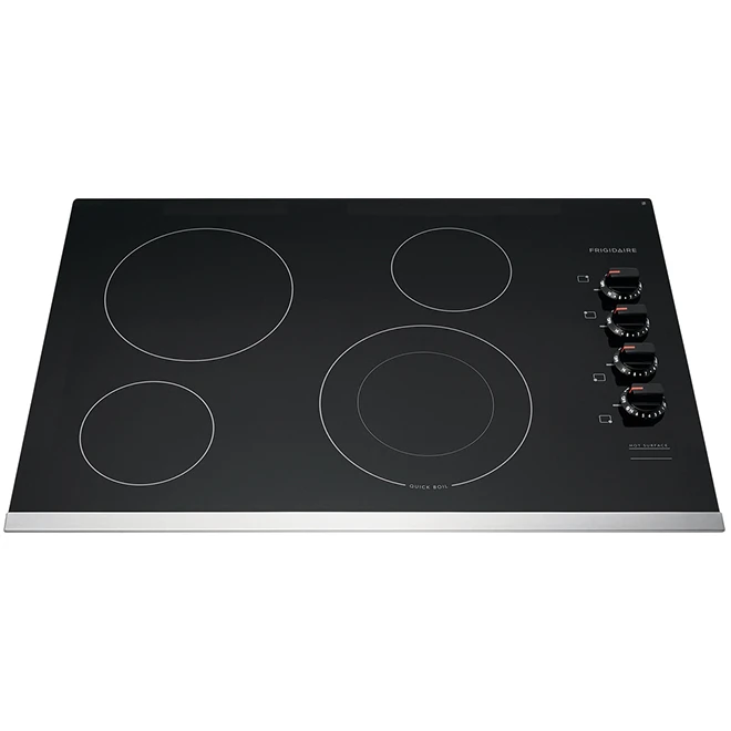 Frigidaire Electric Cooktop - Ceramic Glass - 4 Elements - 30-in - Stainless Steel - Image 3