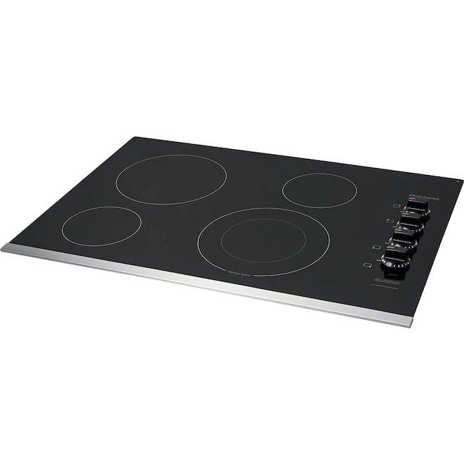 Frigidaire Electric Cooktop - Ceramic Glass - 4 Elements - 30-in - Stainless Steel - Image 4