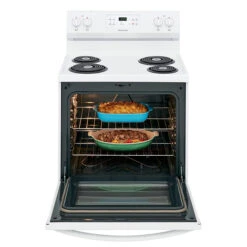 Frigidaire Electric Self-Cleaning Range - 30-in - 4 Burners - 5.3-cu Ft - White