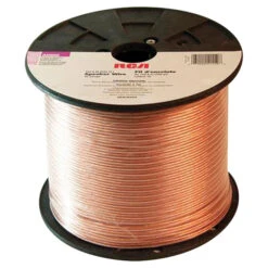 RCA Speaker Wire - 500-ft - 14 AWG - Copper And PVC - Gold