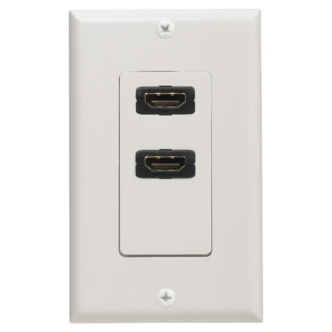 RCA Dual HDMI Wall Plate - White - Image 2